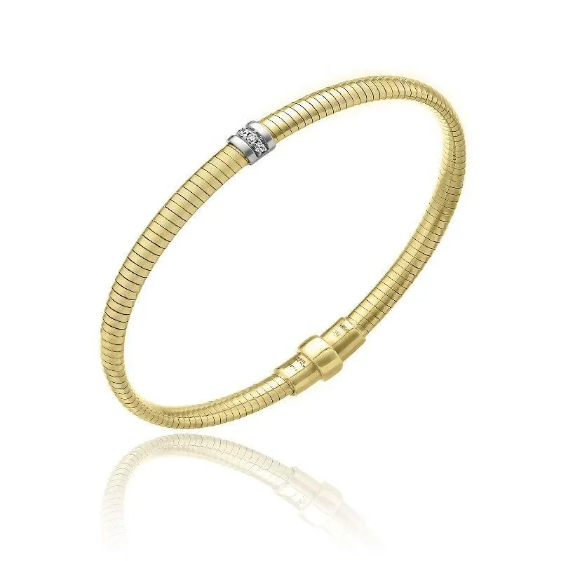 Chimento Stardust Pave 18ct Yellow Gold 0.06ct Diamond Bracelet