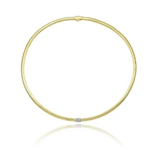 Chimento Stardust Pave 18ct Yellow Gold 0.15ct Diamond Necklace