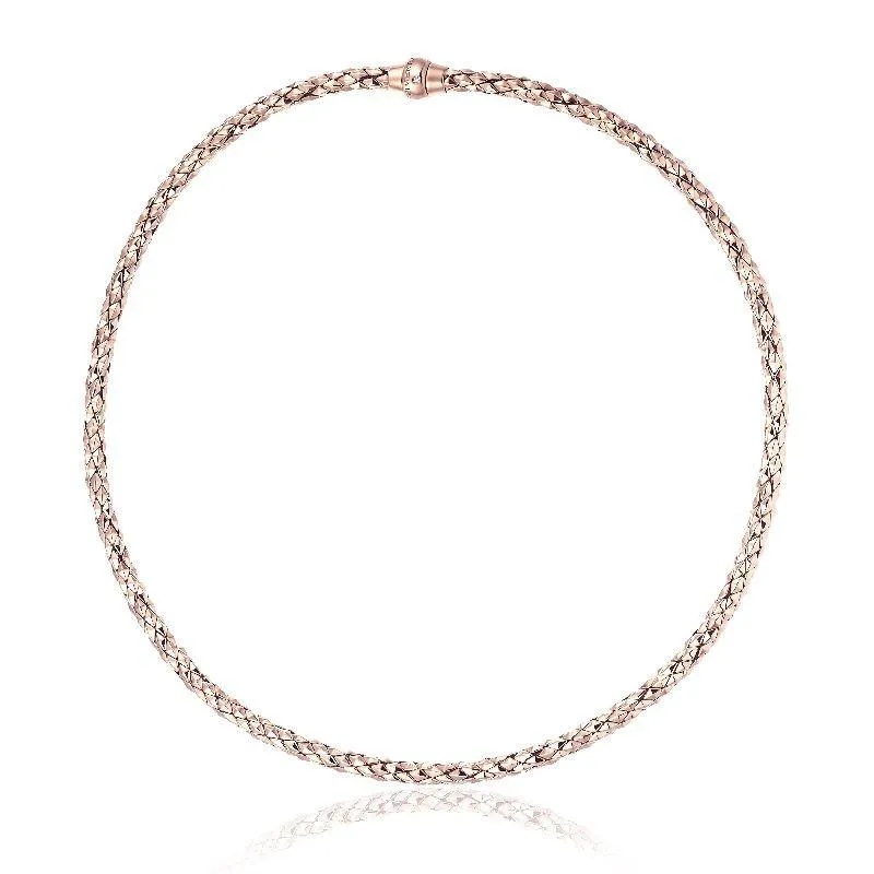Chimento Stretch Classic 18ct Rose Gold Diamond Necklace
