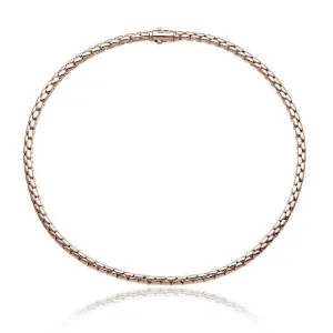 Chimento Stretch Spring 18ct Rose Gold Collarette Necklace