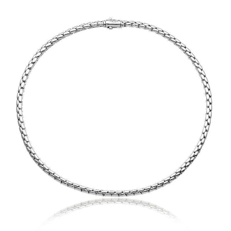 Chimento Stretch Spring 18ct White Gold Collarette Necklace