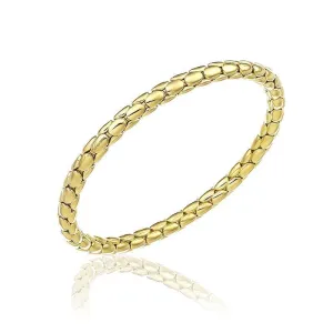 Chimento Stretch Spring 18ct Yellow Gold Wide Bracelet