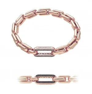 Chimento X-tend 18ct Rose Gold White and Black Diamond Stretch Bracelet