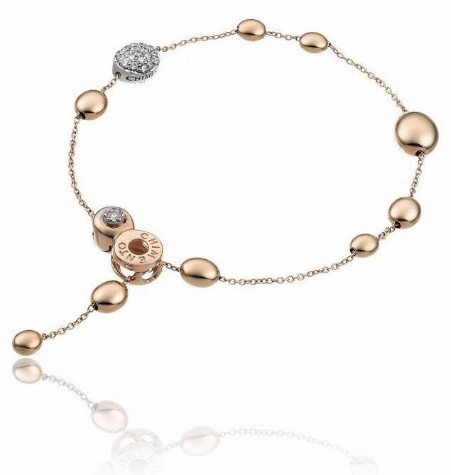 Chimento Armillas Acqua 18ct Rose Gold 0.27ct Diamond Bracelet