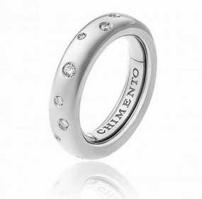 Chimento Forever 18ct White Gold Diamond Adjustable Size-Fit Medium Ring