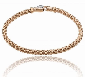 Chimento Melograno 18ct Rose Gold 0.03ct Diamond Bracelet