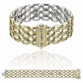 Chimento Optima 18ct Yellow and White Gold 0.51ct Diamond Reversible Bracelet