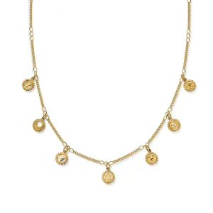 ChloBo Gold Plated Sterling Silver Positive Vibes Necklace
