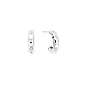 Chlobo Iconics Cut Out North Star Huggie Hoop Earrings