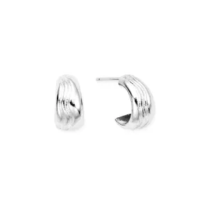 Chlobo Iconics Wave Huggie Hoop Earrings