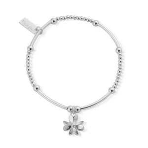 ChloBo Sterling Silver Cute Mini 3D Flower Bracelet D