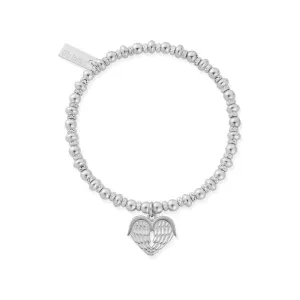ChloBo Sterling Silver Didi Sparkle Heavenly Heart Bracelet