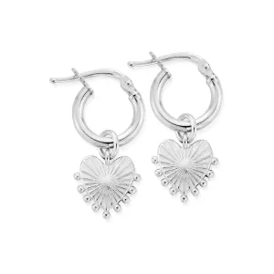 ChloBo Sterling Silver Glowing Beauty Small Hoop Earrings