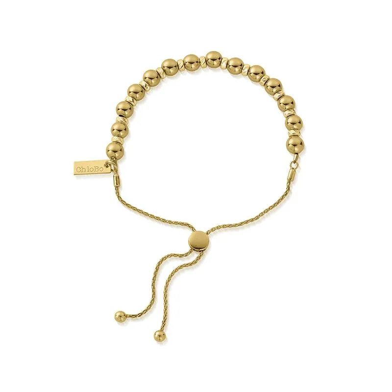 ChloBo Sterling Silver Gold Plated Adjuster Bracelet D