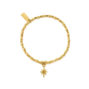 ChloBo Sterling Silver Gold Plated Soul Glow Lucky Star Bracelet