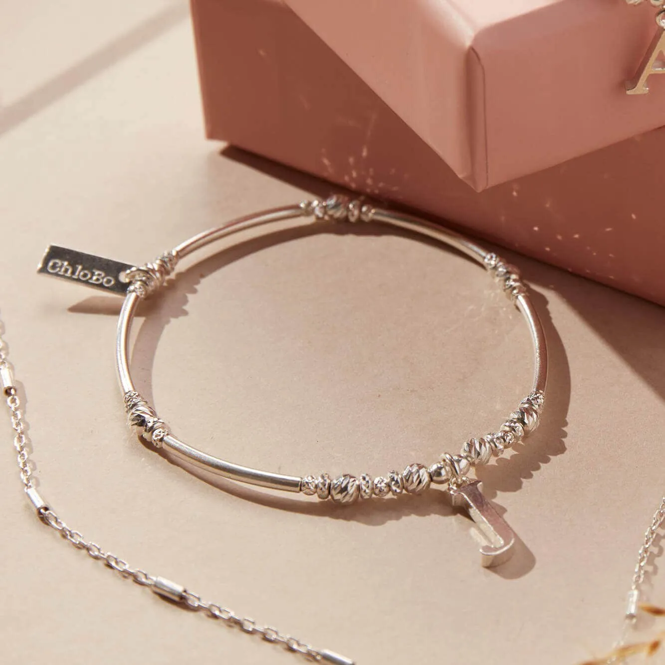 ChloBo Sterling Silver Initial Bracelet J