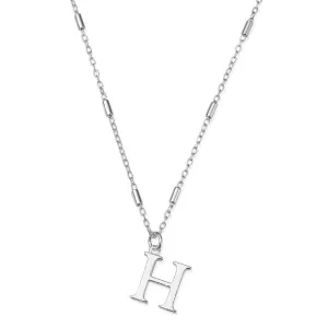 ChloBo Sterling Silver Initial Necklace H