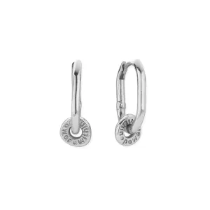 Chlobo Sterling Silver Power Within Oval Hoops