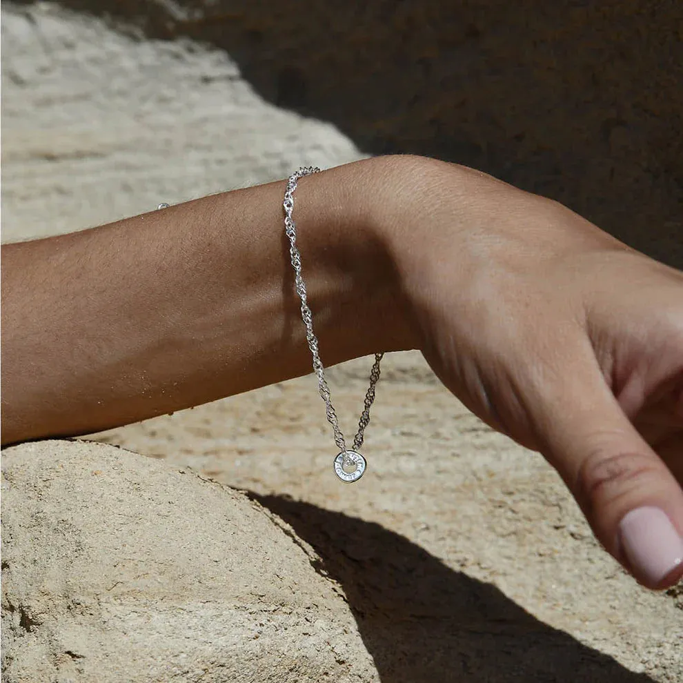 Chlobo Sterling Silver Twisted Rope Chain Power Within Bracelet