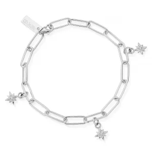 ChloBo Wandering Free Sterling Silver Link Chain Divine Journey Bracelet