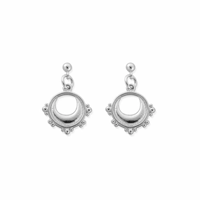 ChloBo Sterling Silver Half Moon Drop Earrings D