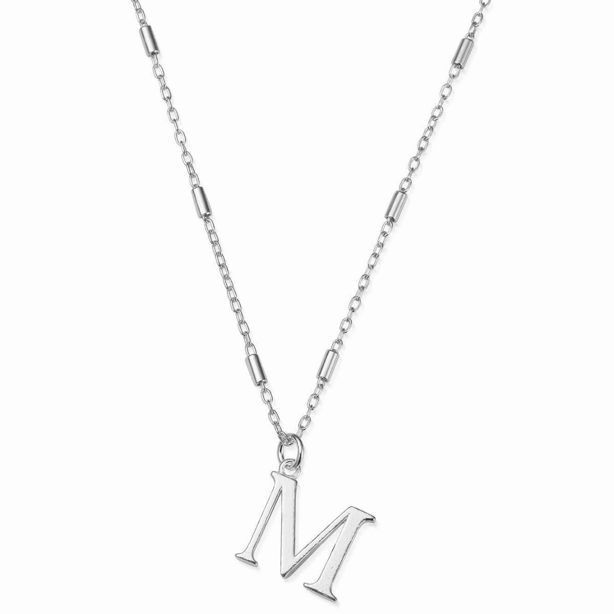 ChloBo Sterling Silver Initial Necklace M