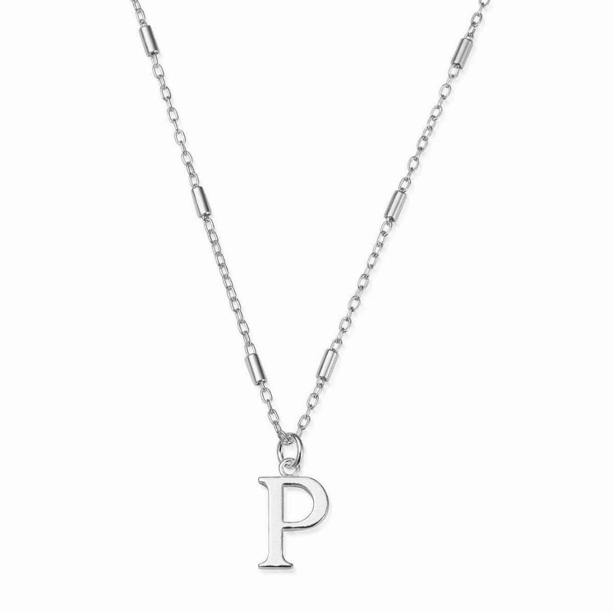 ChloBo Sterling Silver Initial Necklace P