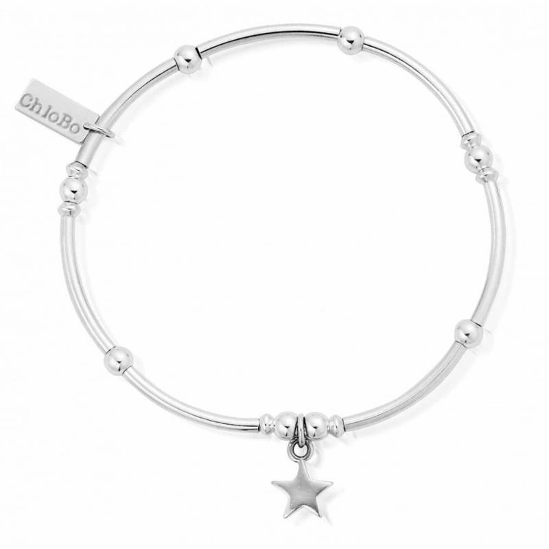 ChloBo Sterling Silver Mini Noodle Ball Star Bracelet