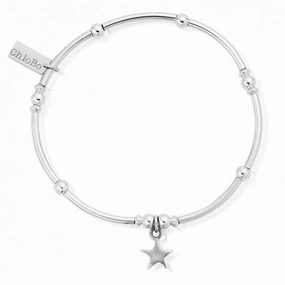 ChloBo Sterling Silver Mini Noodle Ball Star Bracelet