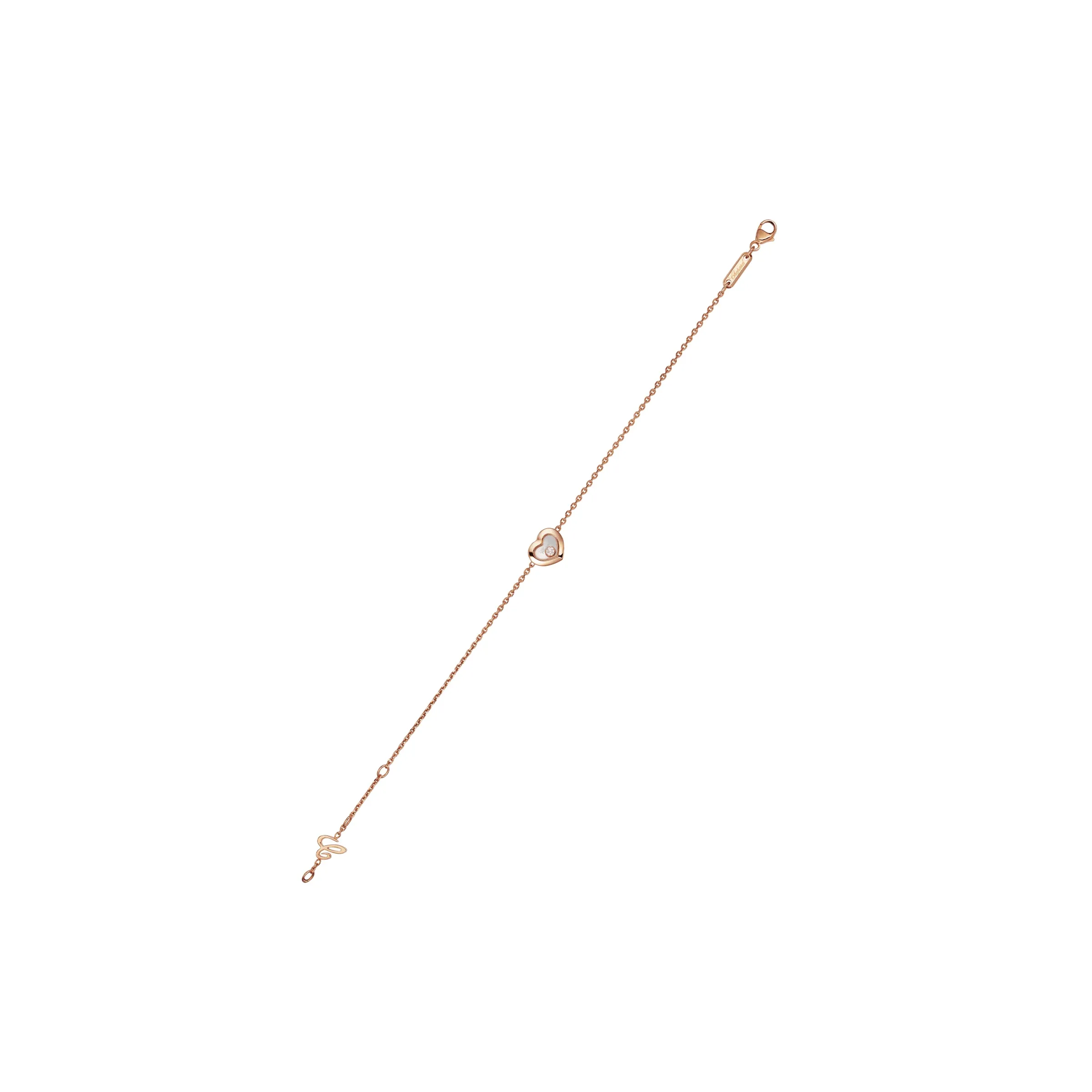 Chopard Happy Diamonds Icons 18ct Rose Gold Heart Bracelet