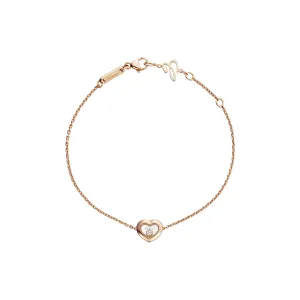 Chopard Happy Diamonds Icons 18ct Rose Gold Heart Bracelet