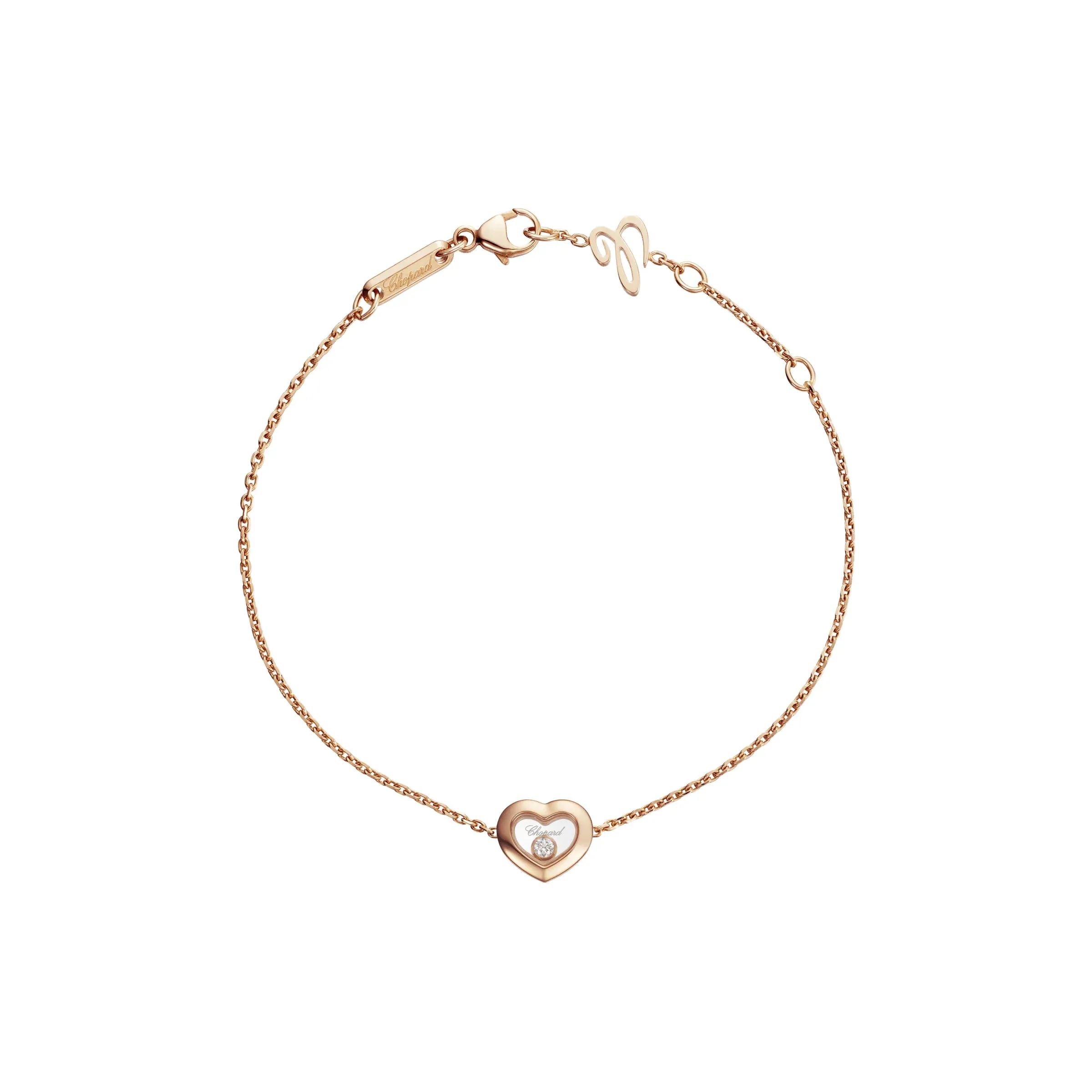 Chopard Happy Diamonds Icons 18ct Rose Gold Heart Bracelet