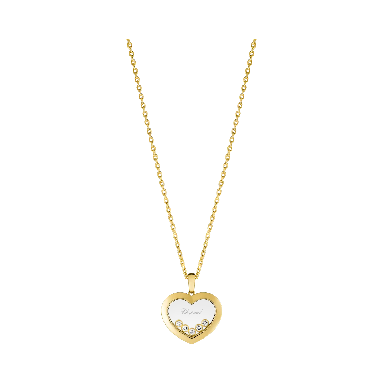 Chopard Happy Diamonds Icons 18ct Yellow Gold 0.25ct Diamond Heart Pendant
