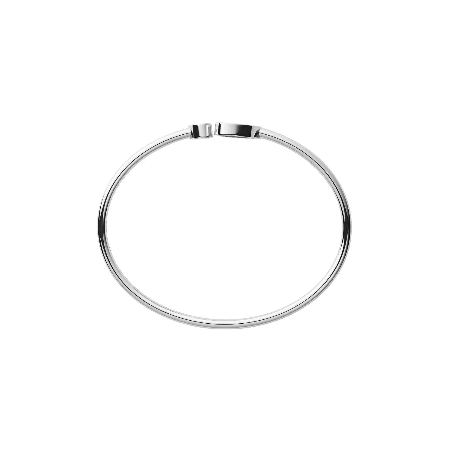 Chopard Happy Hearts 18ct White Gold Blue Mother of Pearl 0.05ct Diamond Bangle