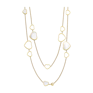 Chopard Happy Hearts 18ct Yellow Gold 0.15ct  Diamond Necklace