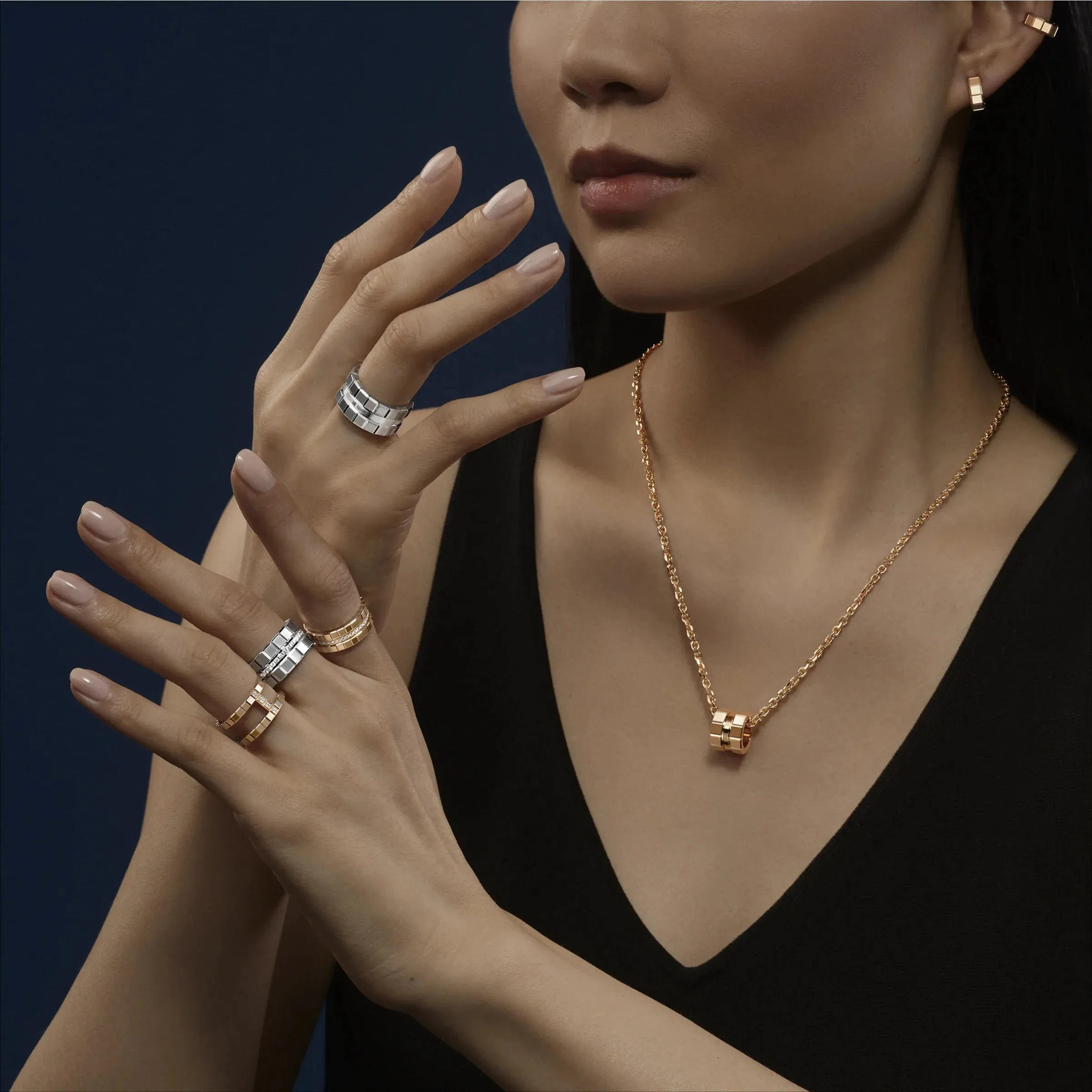 Chopard Ice Cube 18ct Rose Gold Pendant