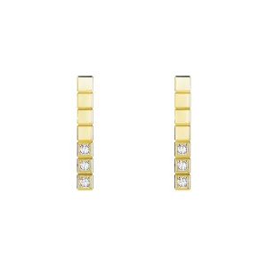 Chopard Ice Cube 18ct Yellow Gold Diamond Earrings