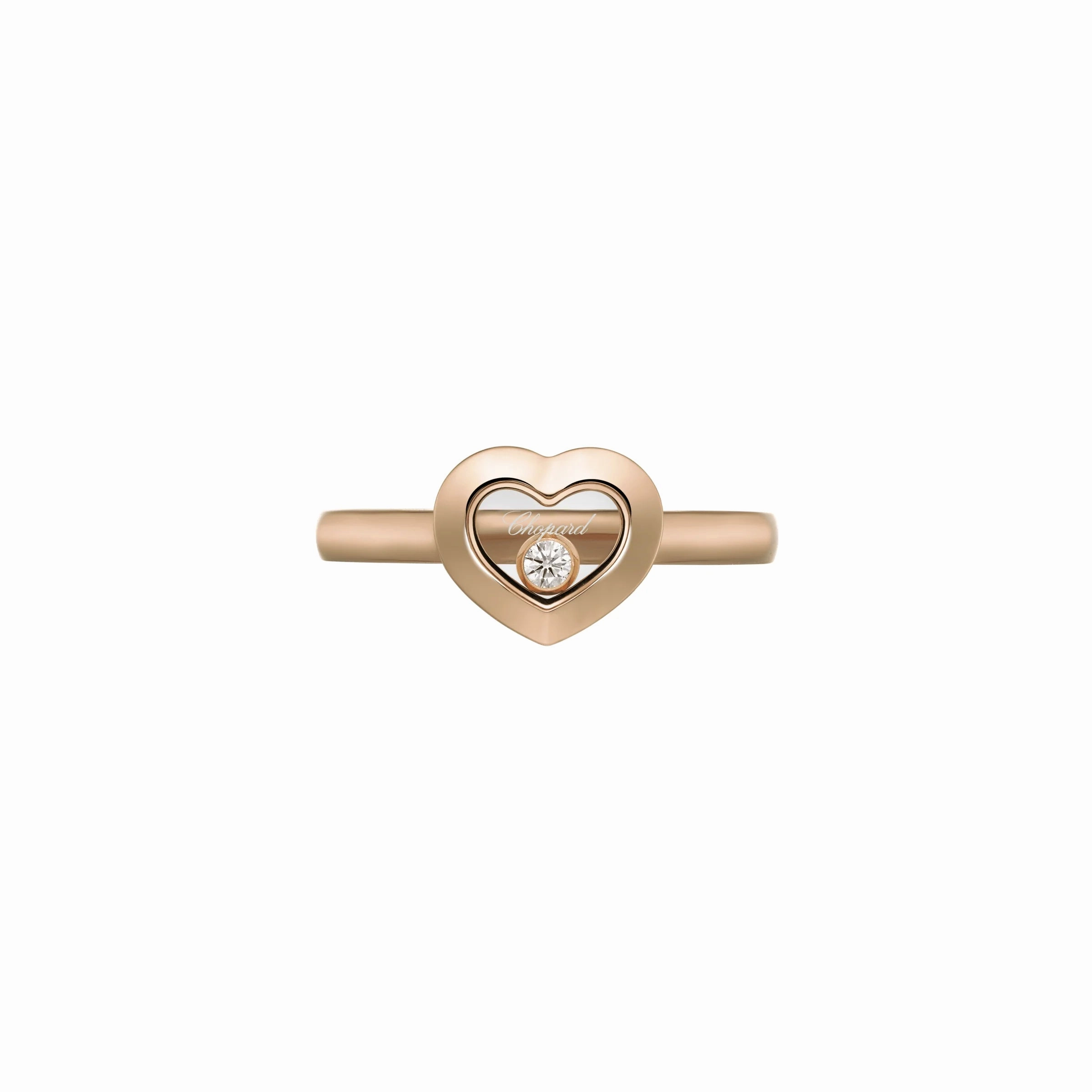 Chopard Happy Diamonds 18ct Rose Gold 0.05ct Diamond Ring