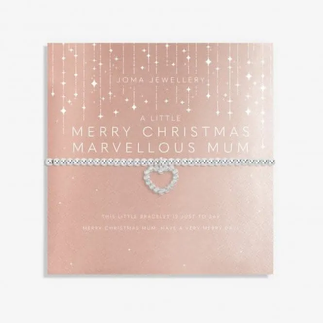 Christmas Merry Christmas Marvellous Mum Silver 17.5cm Bracelet 6090