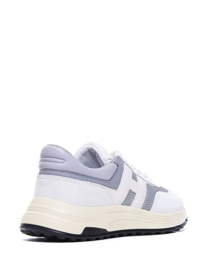 Chunky Rubber Sole Sneakers With Padded Ankle
