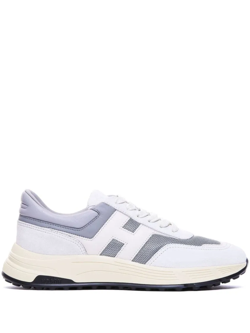 Chunky Rubber Sole Sneakers With Padded Ankle