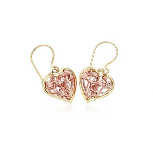 Clogau 9ct Rose and Yellow Gold Fairy Drop Earrings D