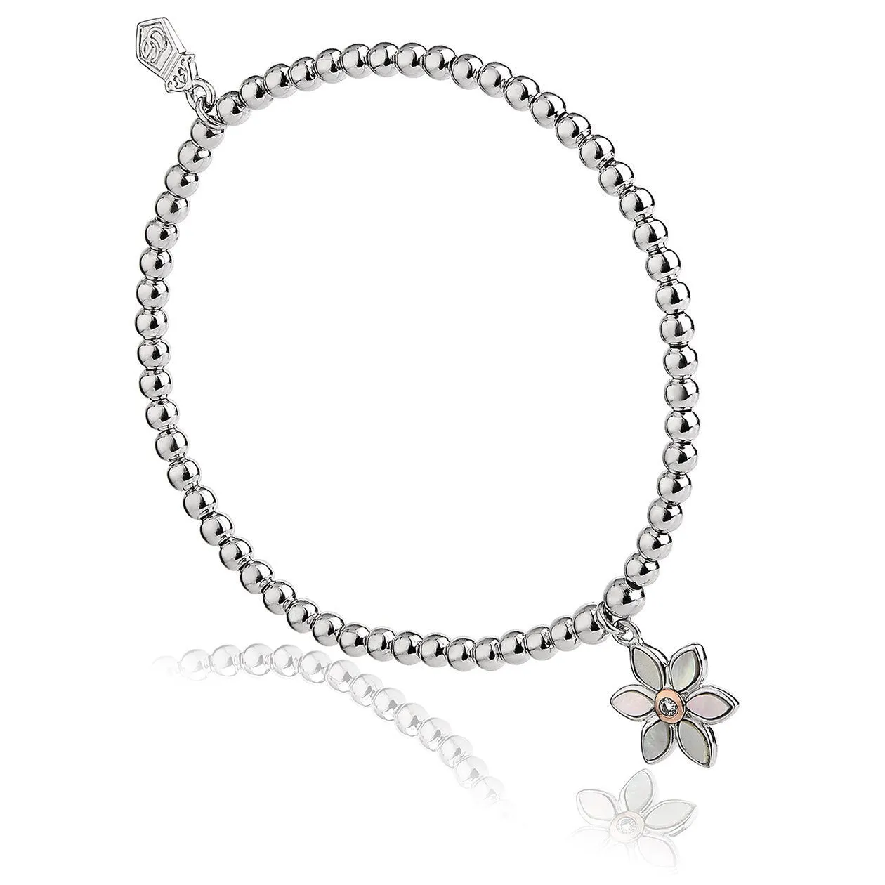 Clogau Affinity Lady Snowdon Sterling Silver Mother Of Pearl Topaz Bracelet D