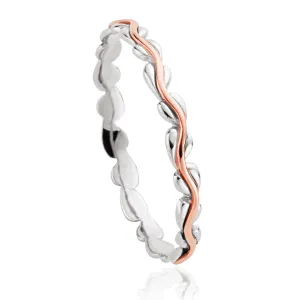 Clogau Affinity Sterling Silver Life Stacking Ring