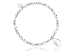 Clogau Affinity Tree Of Life Initials Letter F Sterling Silver Bead Bracelet