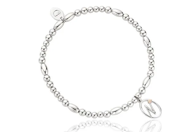 Clogau Affinity Tree Of Life Initials Letter N Sterling Silver Bead Bracelet D