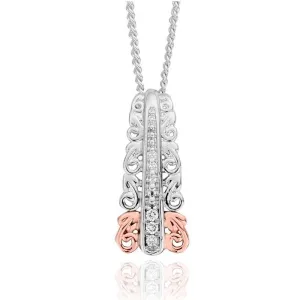 Clogau Am Byth Sterling Silver Diamond Necklace