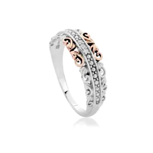 Clogau Am Byth Sterling Silver Diamond Ring