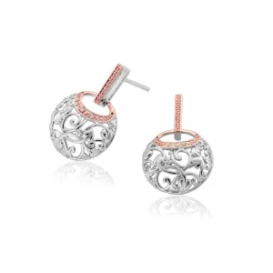 Clogau Am Byth Sterling Silver Drop Earrings