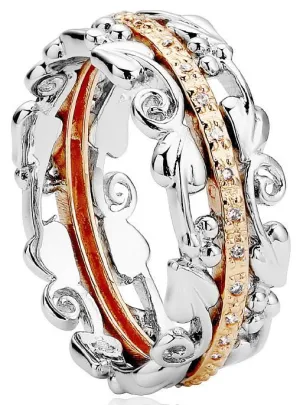 Clogau Am Byth Sterling Silver Ring S